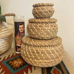 Seagrass nesting baskets